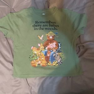 Official license forest fire green shirt